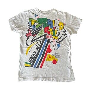 Vintage Third Rail T Shirt Mens M White Abstract Skate Streetwear  Y2K